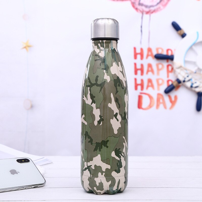 Stainless steel insulated water bottle for gym and workouts