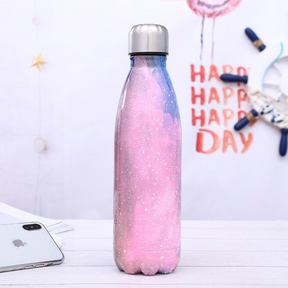 Stainless steel insulated water bottle portable travel thermos