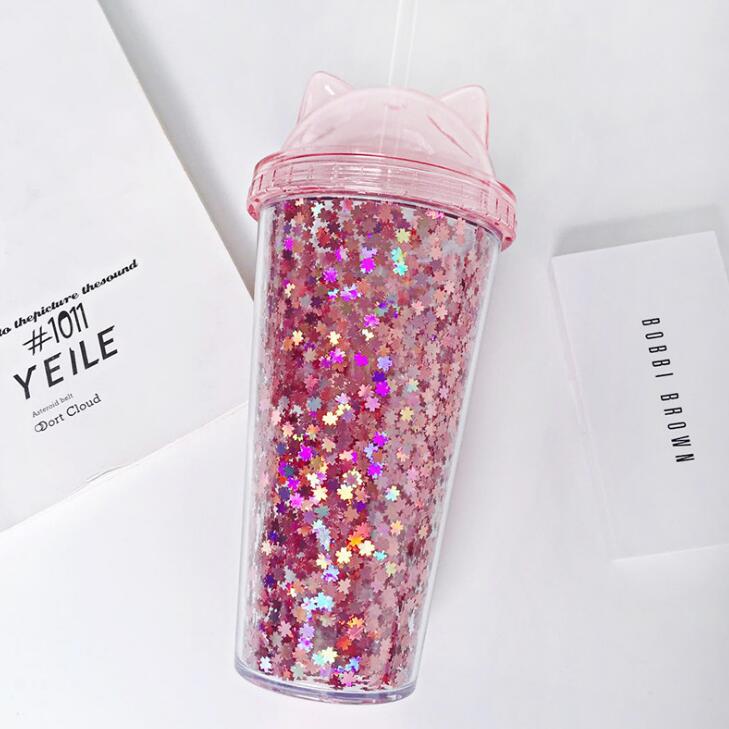 Kids water bottle with straw 400 to 500ml capacity