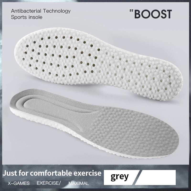 Super soft PU sports running shock-absorbing soft basketball military training insoles for men and women