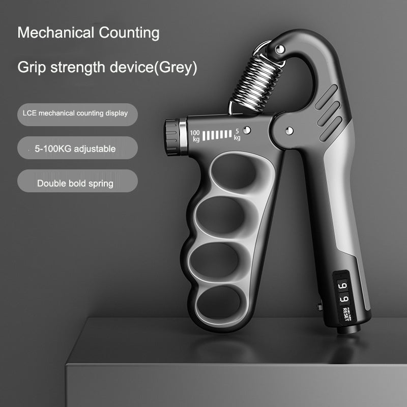 Adjustable hand grip strengthener for grip training