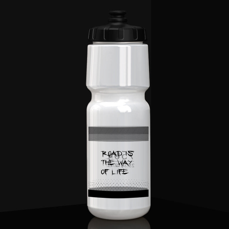 Cycling water bottle in white 750ml design