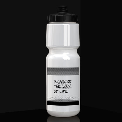 Cycling water bottle in white 750ml design
