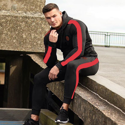 Men's tracksuit set for gym workouts and training
