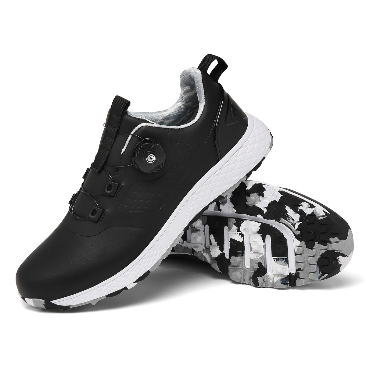 Professional Casual Unisex Golf Shoes with Rotating Button Spikes