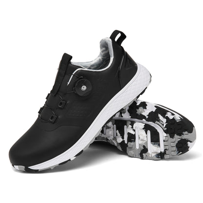 Professional Casual Unisex Golf Shoes with Rotating Button Spikes