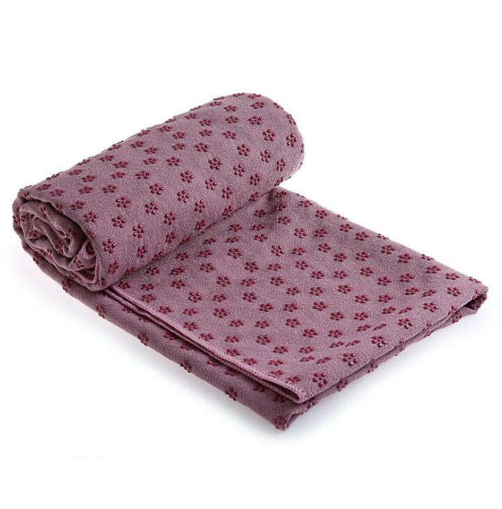 Yoga mat towel with mesh carry bag for travel