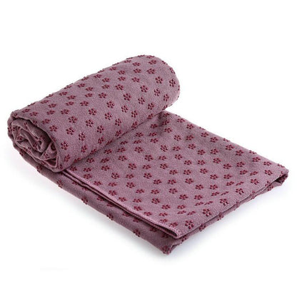 Yoga mat towel with mesh carry bag for travel