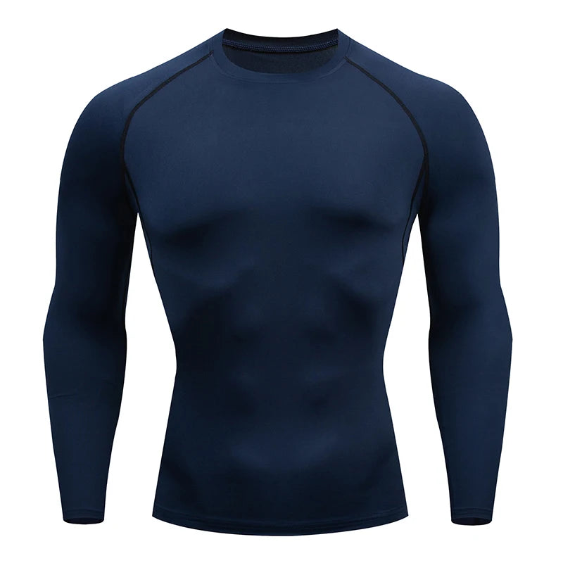 Men's compression shirt for strength and fitness workouts