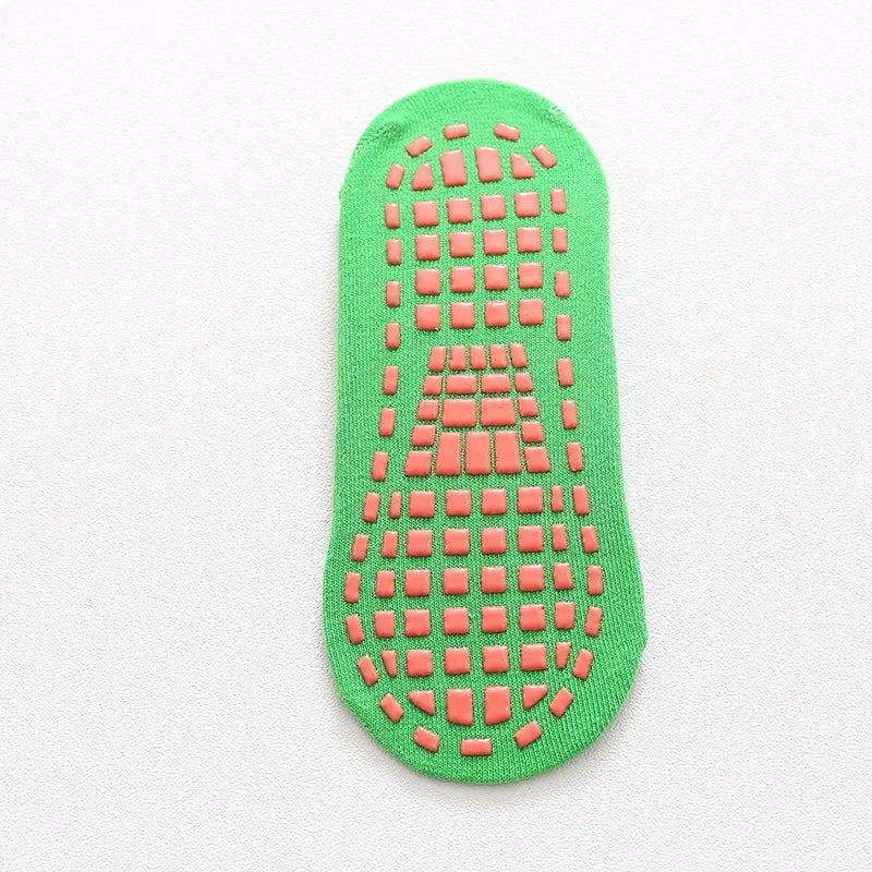 Non slip grip socks cotton short socks for indoor sports