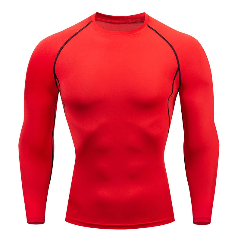 Men's compression shirt long sleeve athletic sportswear