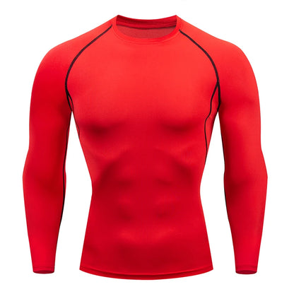 Men's compression shirt long sleeve athletic sportswear
