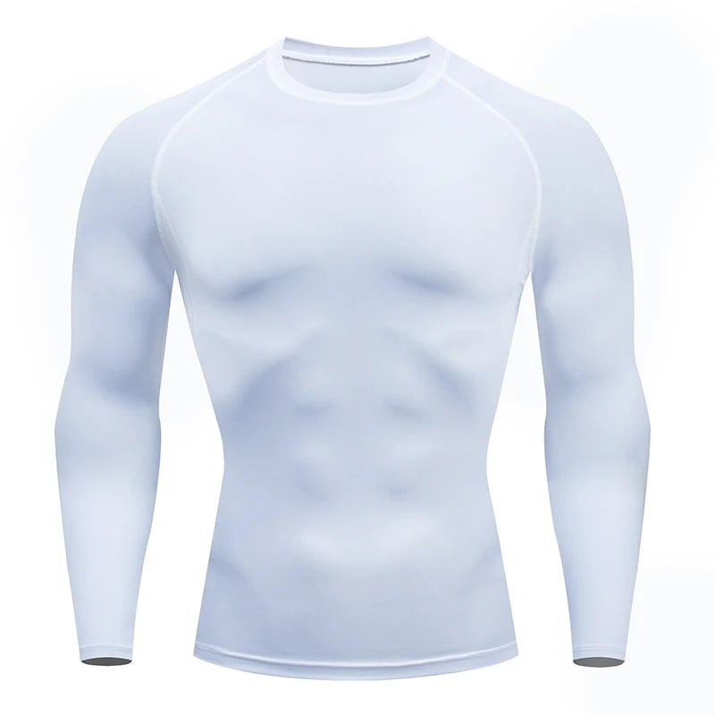 Men's compression shirt quick dry fitness training top