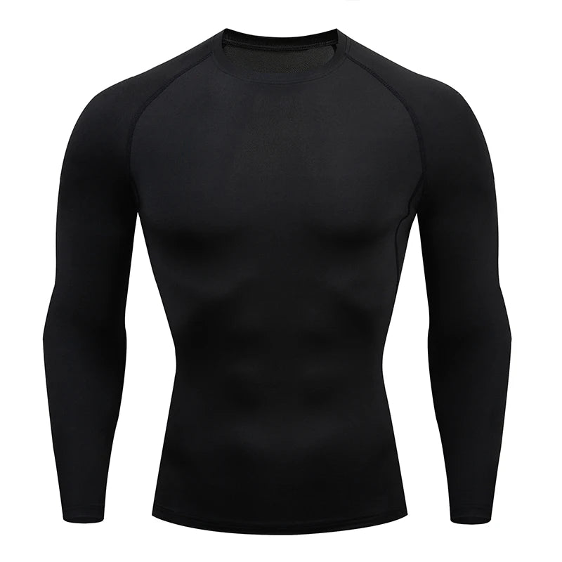 Men's compression shirt for running and jogging