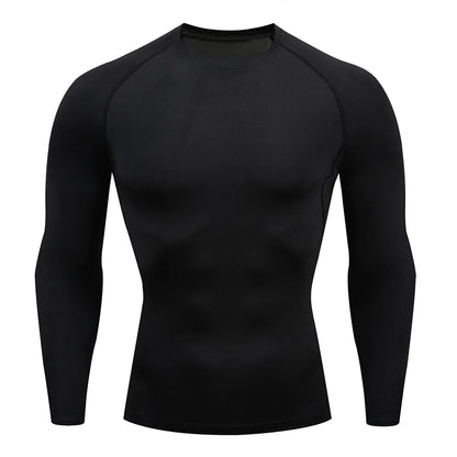 Men's compression shirt for running and jogging