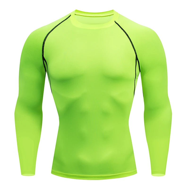 Men's compression shirt for indoor and outdoor training